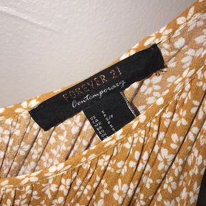 Forever 21 Yellow Floral Maxi Dress size Small